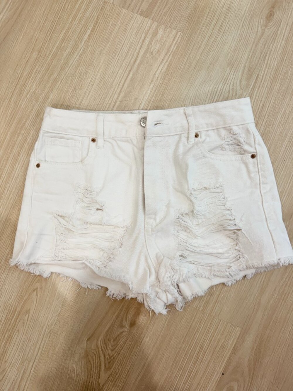 White Pacsun Jean Shorts